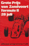Programme cover of Zandvoort, 28/07/1968