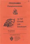 Programme cover of Zandvoort, 27/05/1973