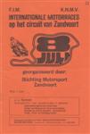 Programme cover of Zandvoort, 08/07/1973