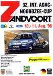 Programme cover of Zandvoort, 11/08/1996