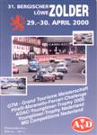Programme cover of Zolder, 30/04/2000