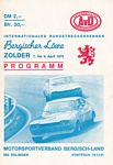 Programme cover of Zolder, 09/04/1972