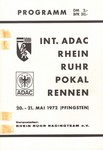 Programme cover of Zolder, 21/05/1972