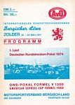 Programme cover of Zolder, 24/03/1974