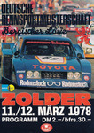 Programme cover of Zolder, 12/03/1978