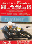 Programme cover of Zolder, 19/06/1983