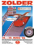 Programme cover of Zolder, 30/03/1986