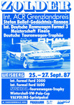 Programme cover of Zolder, 27/09/1987