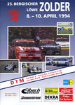 Programme cover of Zolder, 10/04/1994