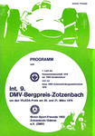 Programme cover of Zotzenbach Hill Climb, 21/03/1976