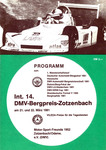 Programme cover of Zotzenbach Hill Climb, 22/03/1981